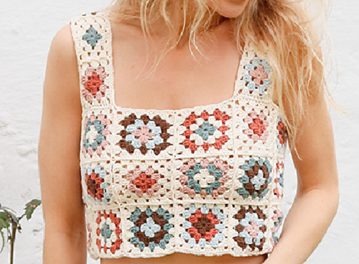 Granny Square Crop Top